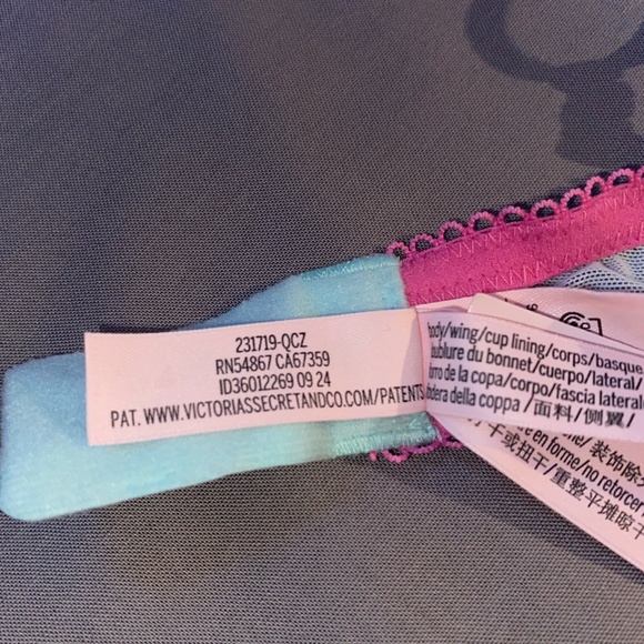 36D Victoria's Secret Tease Lace Trim Unlined Demi Bra - Picture 9 of 11